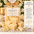 White chocolate luxury fudge