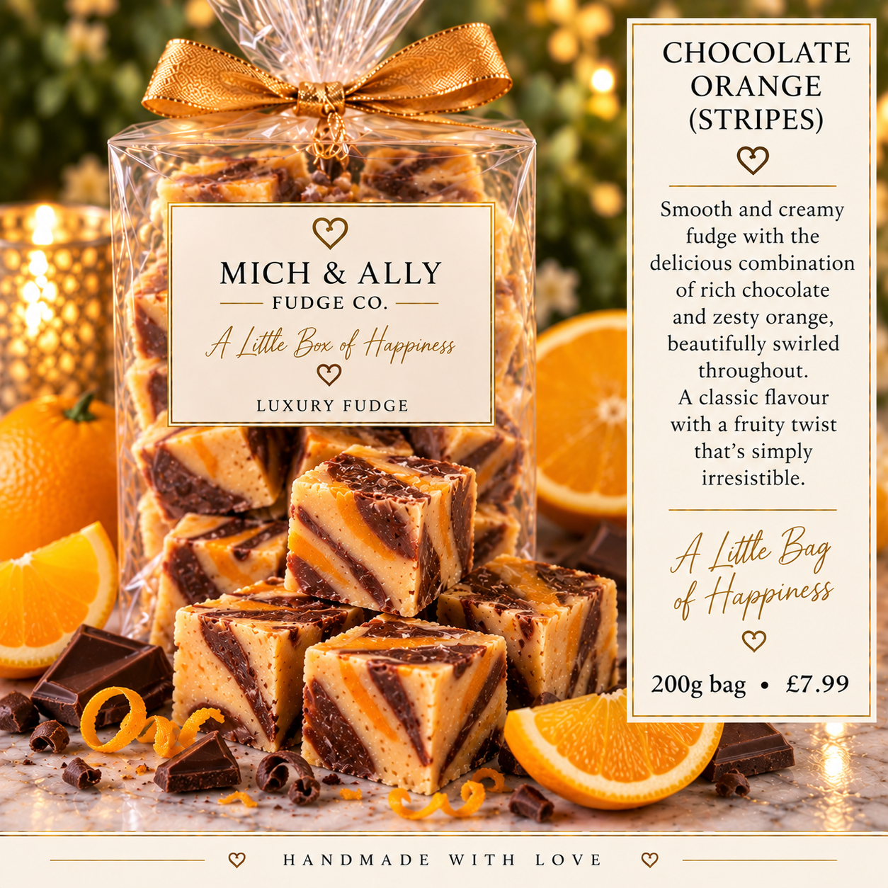 Chocolate Orange luxury Fudge