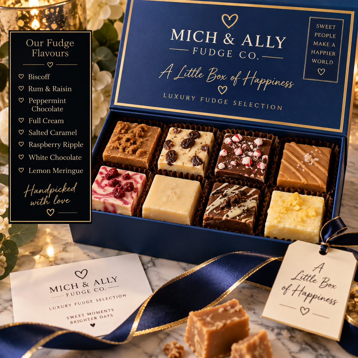 Mich & Ally Blue Box - Luxury Fudge